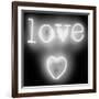 Neon Love Heart WB-Hailey Carr-Framed Art Print