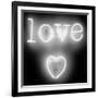 Neon Love Heart WB-Hailey Carr-Framed Art Print