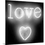 Neon Love Heart WB-Hailey Carr-Mounted Art Print