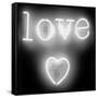 Neon Love Heart WB-Hailey Carr-Framed Stretched Canvas