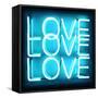 Neon Love Love Love AB-Hailey Carr-Framed Stretched Canvas