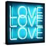 Neon Love Love Love AB-Hailey Carr-Stretched Canvas