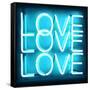 Neon Love Love Love AB-Hailey Carr-Framed Stretched Canvas