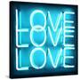 Neon Love Love Love AB-Hailey Carr-Stretched Canvas