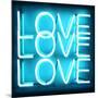 Neon Love Love Love AB-Hailey Carr-Mounted Art Print