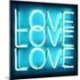 Neon Love Love Love AB-Hailey Carr-Mounted Art Print
