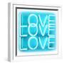 Neon Love Love Love AW-Hailey Carr-Framed Art Print