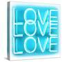 Neon Love Love Love AW-Hailey Carr-Stretched Canvas