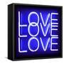 Neon Love Love Love BB-Hailey Carr-Framed Stretched Canvas