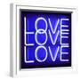 Neon Love Love Love BB-Hailey Carr-Framed Art Print