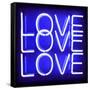 Neon Love Love Love BB-Hailey Carr-Framed Stretched Canvas