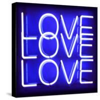 Neon Love Love Love BB-Hailey Carr-Stretched Canvas