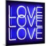 Neon Love Love Love BB-Hailey Carr-Mounted Art Print