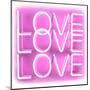 Neon Love Love Love PW-Hailey Carr-Mounted Art Print