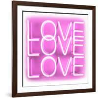 Neon Love Love Love PW-Hailey Carr-Framed Art Print