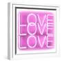 Neon Love Love Love PW-Hailey Carr-Framed Art Print