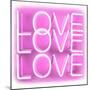 Neon Love Love Love PW-Hailey Carr-Mounted Art Print