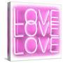 Neon Love Love Love PW-Hailey Carr-Stretched Canvas