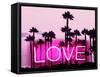 Neon Love Palms PB-Hailey Carr-Framed Stretched Canvas