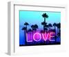 Neon Love Palms PB-Hailey Carr-Framed Art Print