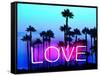 Neon Love Palms PB-Hailey Carr-Framed Stretched Canvas