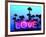 Neon Love Palms PB-Hailey Carr-Framed Art Print