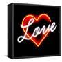 Neon Love RB-Hailey Carr-Framed Stretched Canvas