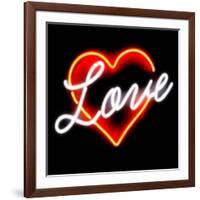 Neon Love RB-Hailey Carr-Framed Art Print