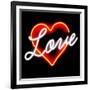 Neon Love RB-Hailey Carr-Framed Art Print