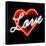 Neon Love RB-Hailey Carr-Framed Stretched Canvas