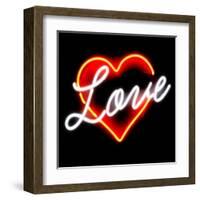 Neon Love RB-Hailey Carr-Framed Art Print