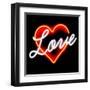 Neon Love RB-Hailey Carr-Framed Art Print