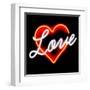 Neon Love RB-Hailey Carr-Framed Art Print