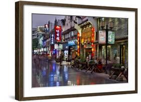 Neon Market Street, Guilin, China-Darrell Gulin-Framed Photographic Print