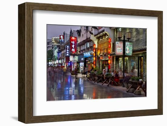 Neon Market Street, Guilin, China-Darrell Gulin-Framed Photographic Print