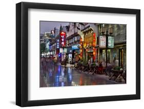 Neon Market Street, Guilin, China-Darrell Gulin-Framed Photographic Print