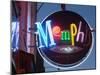 Neon Memphis Sign, Beale Street Entertainment Area, Memphis, Tennessee, USA-Walter Bibikow-Mounted Photographic Print