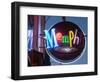 Neon Memphis Sign, Beale Street Entertainment Area, Memphis, Tennessee, USA-Walter Bibikow-Framed Photographic Print