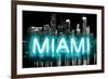 Neon Miami AB-Hailey Carr-Framed Art Print
