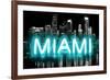 Neon Miami AB-Hailey Carr-Framed Art Print