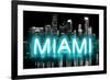 Neon Miami AB-Hailey Carr-Framed Art Print