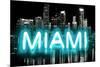 Neon Miami AB-Hailey Carr-Mounted Art Print