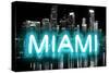 Neon Miami AB-Hailey Carr-Stretched Canvas