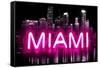 Neon Miami PB-Hailey Carr-Framed Stretched Canvas