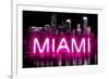 Neon Miami PB-Hailey Carr-Framed Art Print
