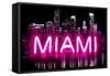 Neon Miami PB-Hailey Carr-Framed Stretched Canvas