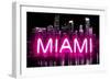 Neon Miami PB-Hailey Carr-Framed Art Print