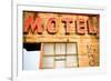 Neon Motel Sign, Pacific, Missouri, USA. Route 66-Julien McRoberts-Framed Photographic Print
