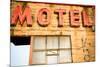 Neon Motel Sign, Pacific, Missouri, USA. Route 66-Julien McRoberts-Mounted Photographic Print