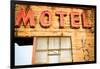 Neon Motel Sign, Pacific, Missouri, USA. Route 66-Julien McRoberts-Framed Premium Photographic Print